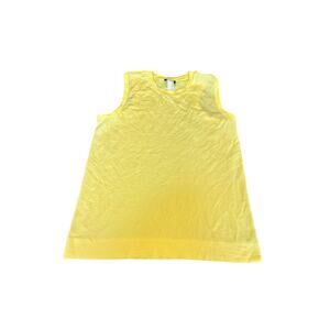 Oiselle women’s top size M yellow and white